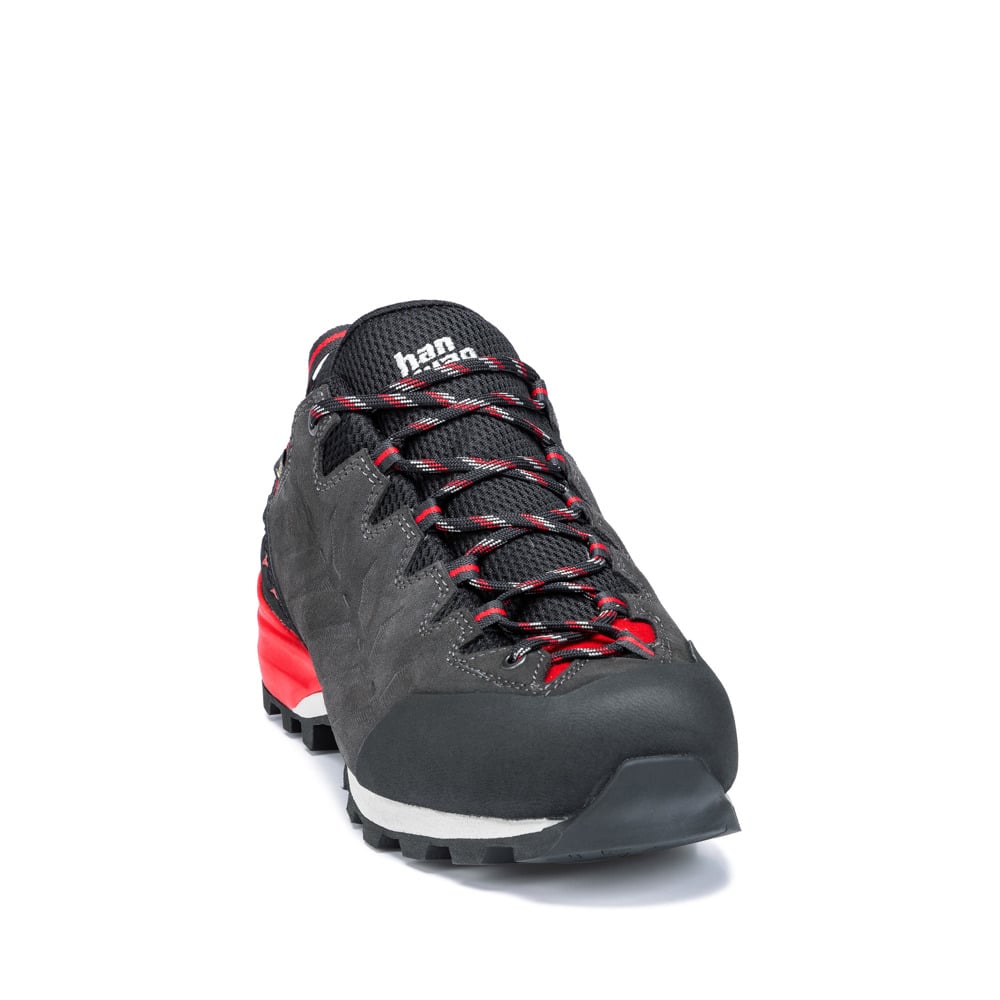 Hanwag Makra Pro Low GTX - Asphalt / Red